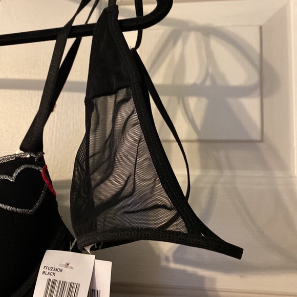 NWT.  Sheer baby doll pajamas with string thong panties. - Picture 4 of 6